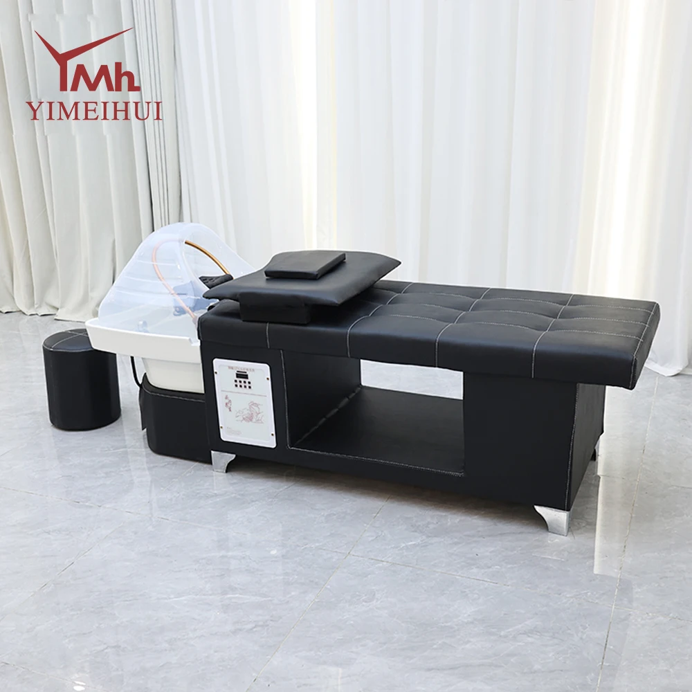 Japan Head Spa Equipments Custom Salon Massage Table Shampoo Spa Bed with Water Circulation Shower