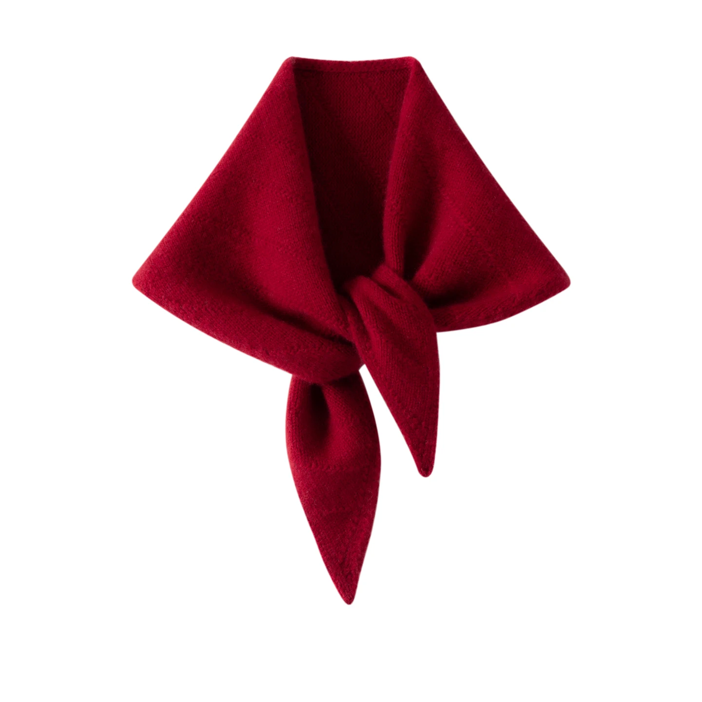 Women's 100% Cashmere Small Triangular Scarf Knitted Scarf Neck Protection Scarf Autumn and Winter New Style Shawl Outer Scarf