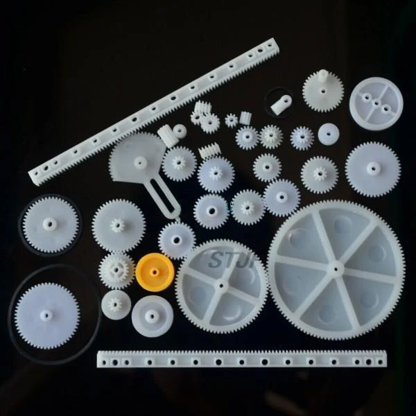 34PCS a lot,Plastic gear,rack, pulley, belt,Worm gear,Single-and double-gear,8-56 teeth