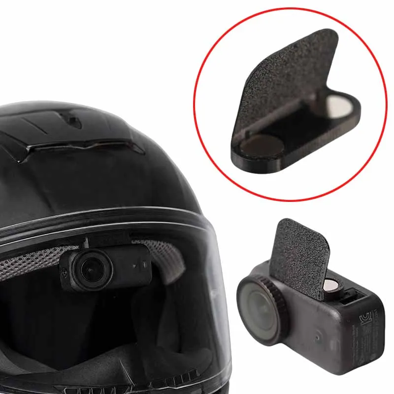 1 Stück für DJI Nano 3D-gedruckte magnetische Kamerahalterung für den Helm, kompatibel mit Shoei/Arai/AGV/Kabuto/Bell POV-Aufnahmezubehör