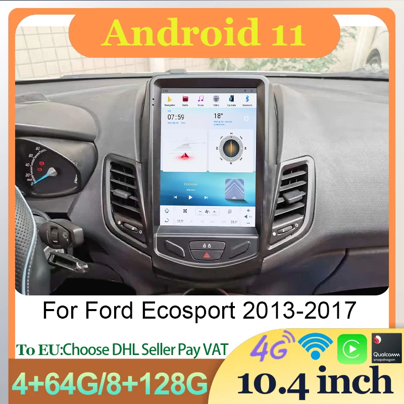 

Car Radio For Ford EcoSport 2013-2017 Android Auto Central LCD Screen Head Unit Multimidia Video Player Wireless Carplay