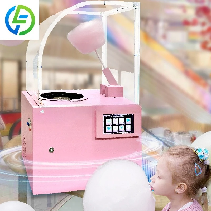 

FL Customized Wholesale Commercial Mini Cotton Candy Vending Machine Candy Floss Machine in Shopping Mall for Sale