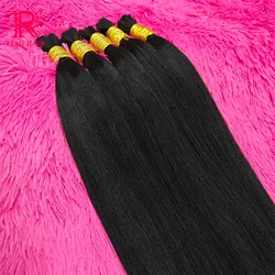 100% Real Human Hair Extensions Indian Hair Bulk Straight Natural Hair Weaving No Weft Human Hair Braiding For Women