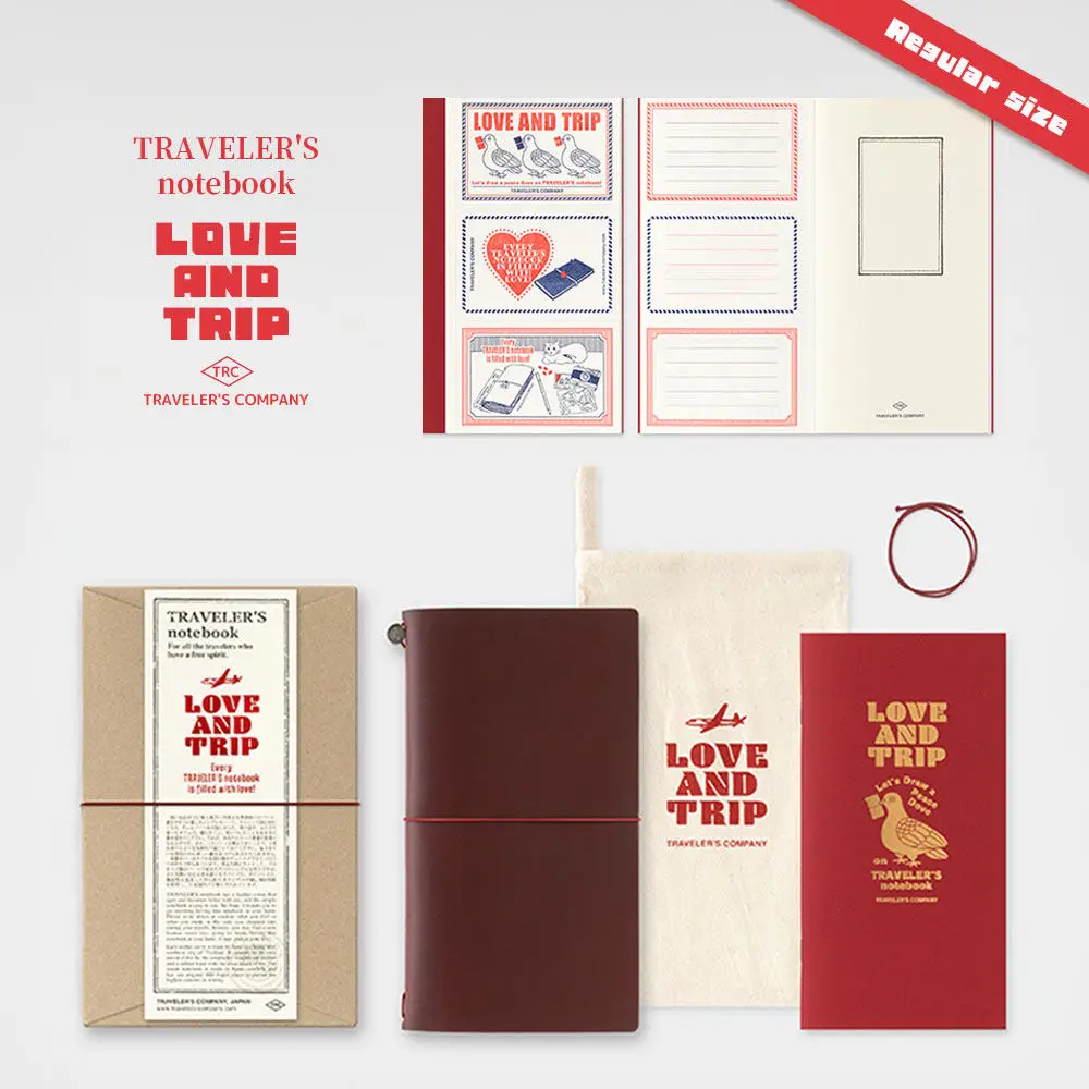Limited Edition Japanese TN LOVE AND TRIP Passport Notebook with