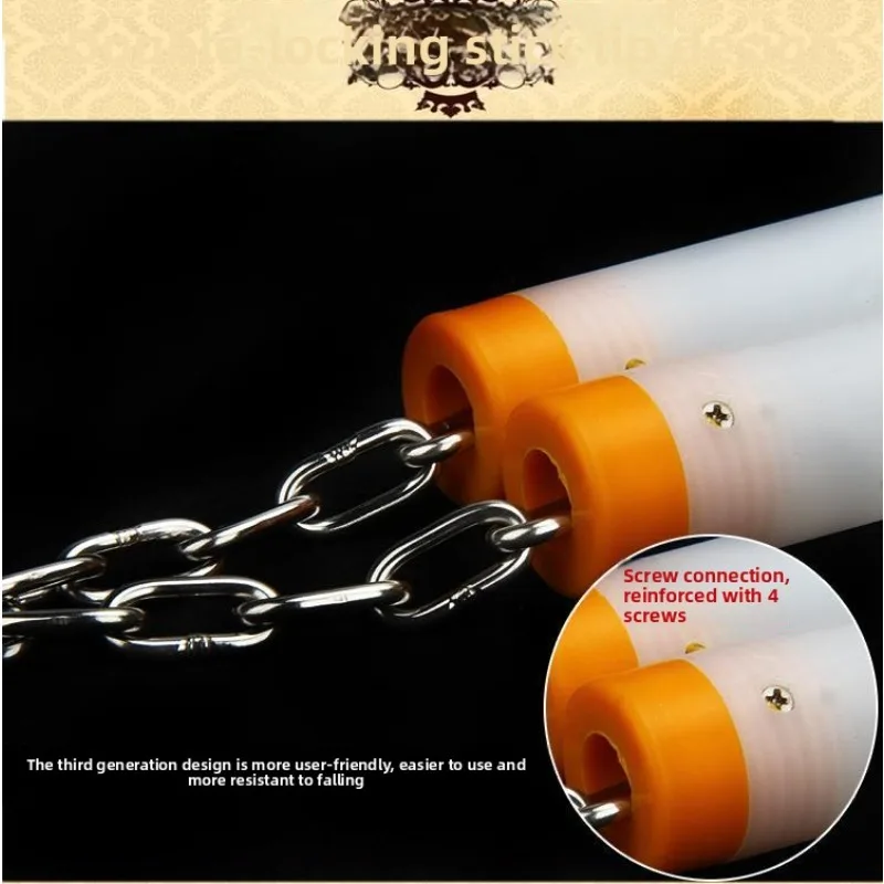 Multicolor Glow Dark Nunchaku Light Up Vibration Motion Sensor Performance Durable Anti Break Kung Fu Martial Arts Practice New