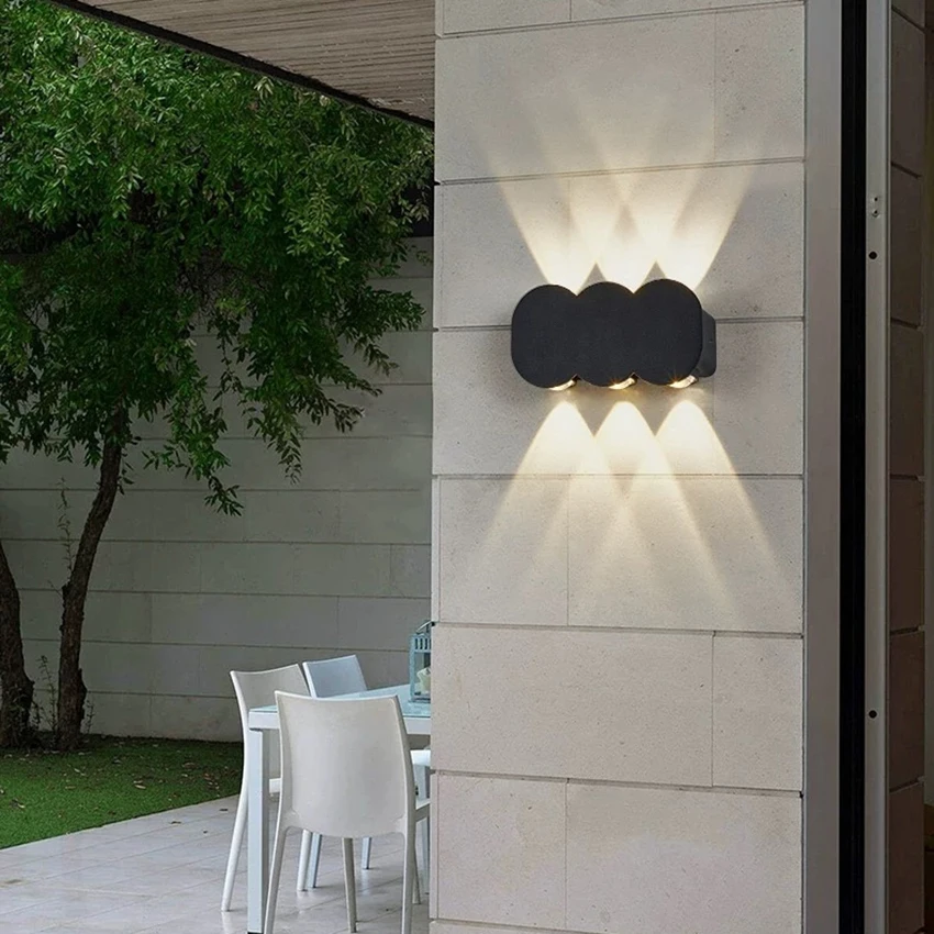 Luces LED de pared para exteriores, luces de lavado de pared, impermeables, para exteriores, Villa, patios, balcón, columnas de Hotel, escaleras, lámparas de pared