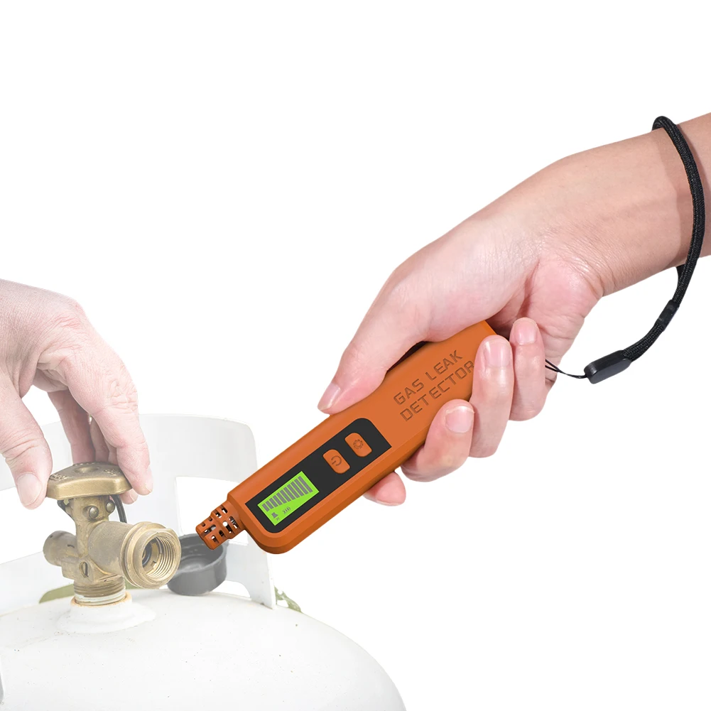 天然ガス検知器 ガス漏れ検知器 家庭用RV用ポータブルガススニッファー（イエロー）