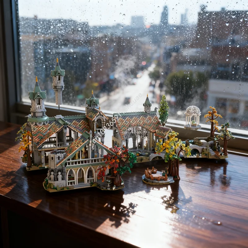 

10547pcs MOC Rivendell Extension Hobbit And Lord Model Building Christmas Gifts Blocks Construction DIY Idea Toys Brick Kids