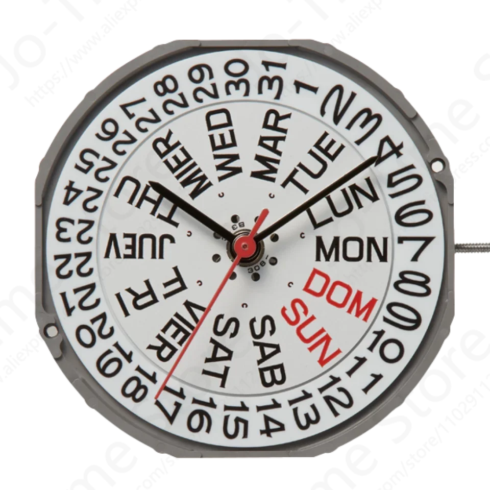 Nuovo movimento dell'orologio Miyota 2405 originale al quarzo automatico a 3 lancette con data a 3 posizioni