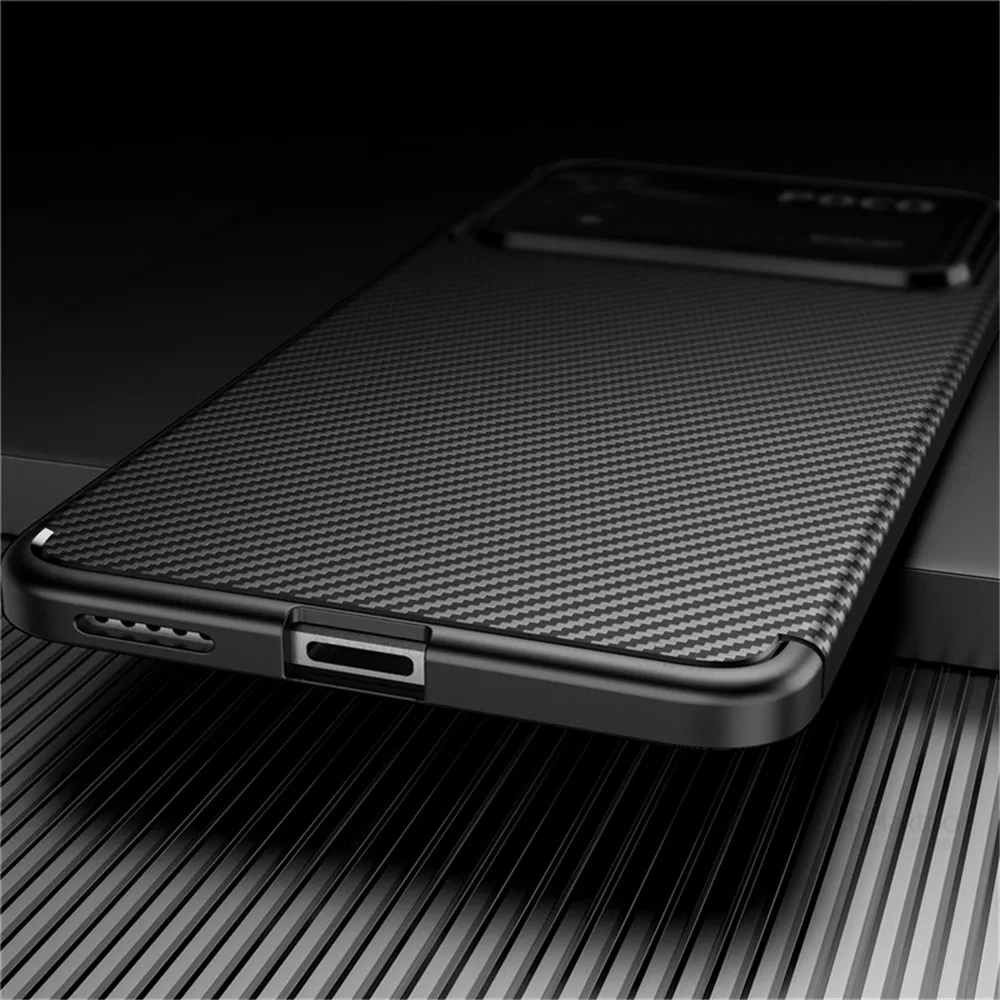 For Xiaomi Poco X4 Pro 5G Case Silicone Slim Carbon Fiber Back Cover Poko Poxo PocoX4 4X X 4 Pro X4Pro NFC Protect Bumper Fundas