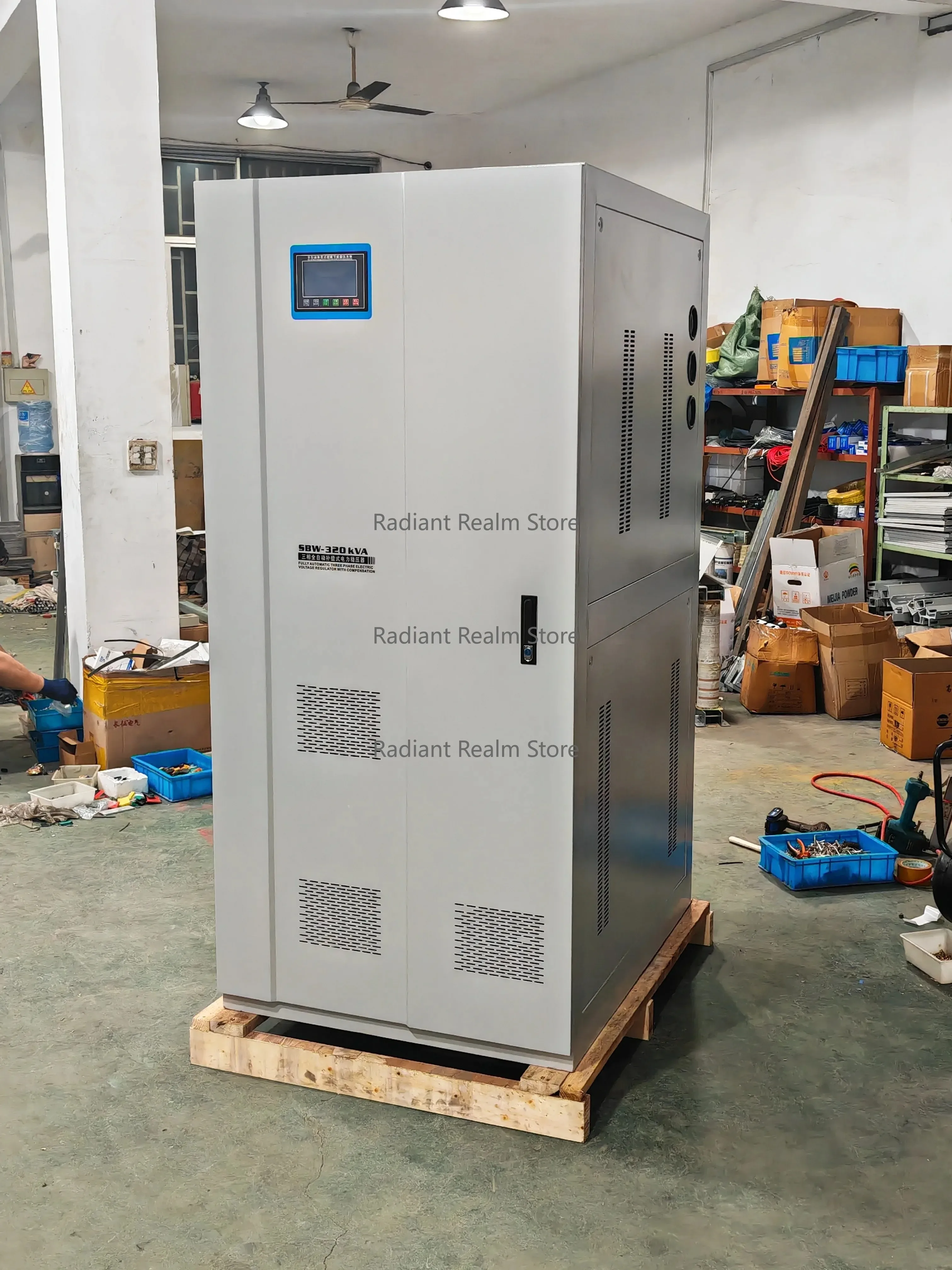 380v Sbw/sbw-f 50k to 600k Power Union Independent Control Three Phase Automatic Voltage Regulators Stabilizer