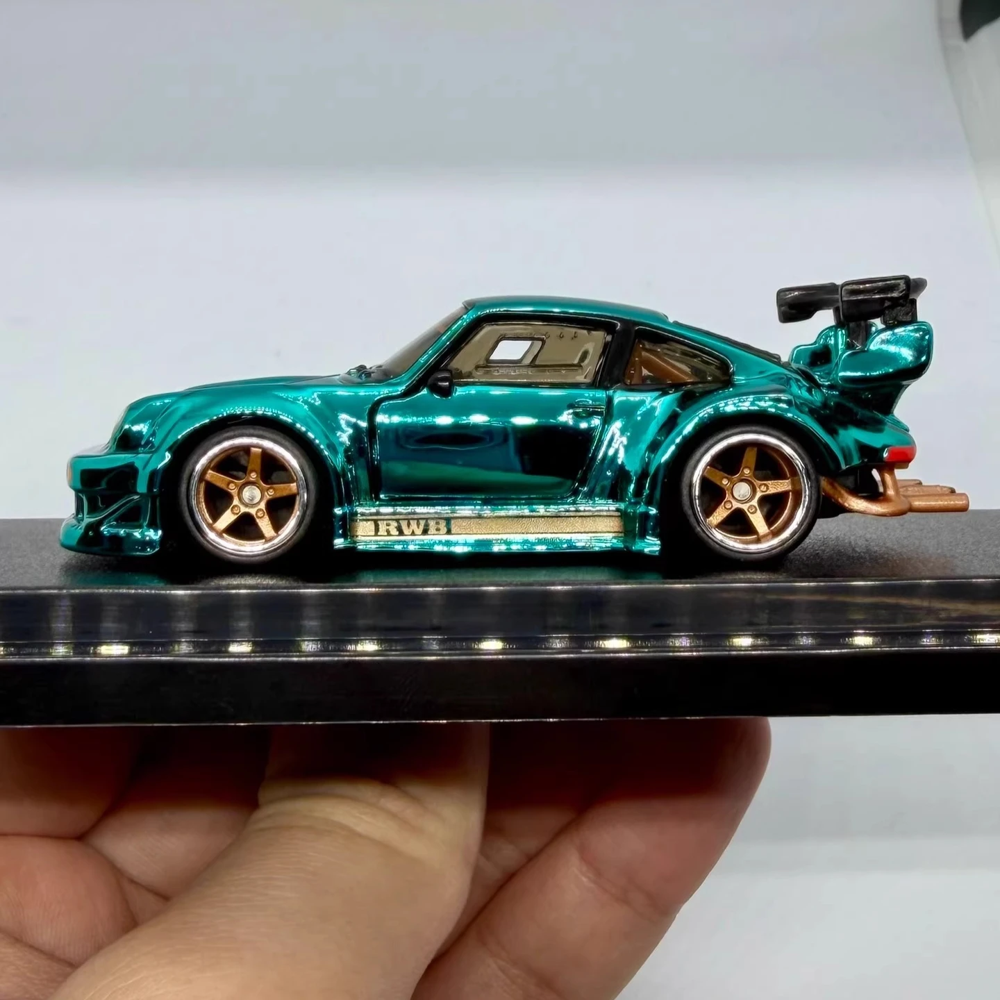 Hot Wheels RLC RWB Porsche 930 Red Line Club Limited Edition Plated Alloy 1:64 Car Model Collectible Diecast Movable Vehicle Toy view 6
