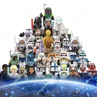Hot Toys New Star Wars Darth Vader Boba Fett Ahsoka Mandalorians Rex Kylo Ren Darth Maul Bricks obi wan Mini Figures Kid Toys