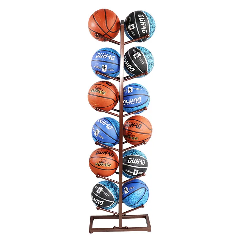 basketball ball rack basketball storage rack sports skate display stand sports card display stand metal free stand multilayers