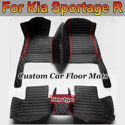 Kia Sportage r用のカスタムカーフロアマット,車内アクセサリー,カーペットカバー,2011, 2012, 2013, 2014, 2015, 2016, 2017