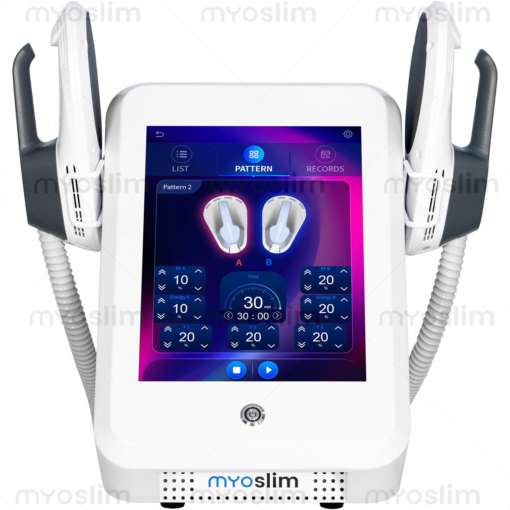Professional Myoslim EMS Body Slimming Machine Muscle Stimulation Lose Weight Sculpt Therapy 5 Handle Pelvic Buttock Fat Burner