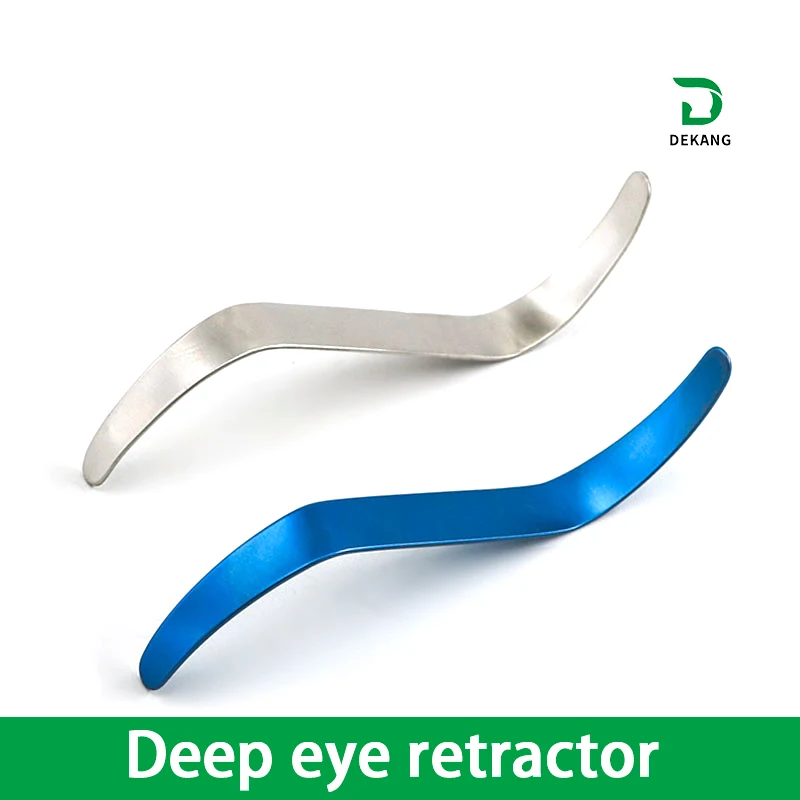 Ophthalmic Microinstruments Deep Eye Retractor Stainless Steel Double-Ended Retractor S-Shaped Hook Curved Peel