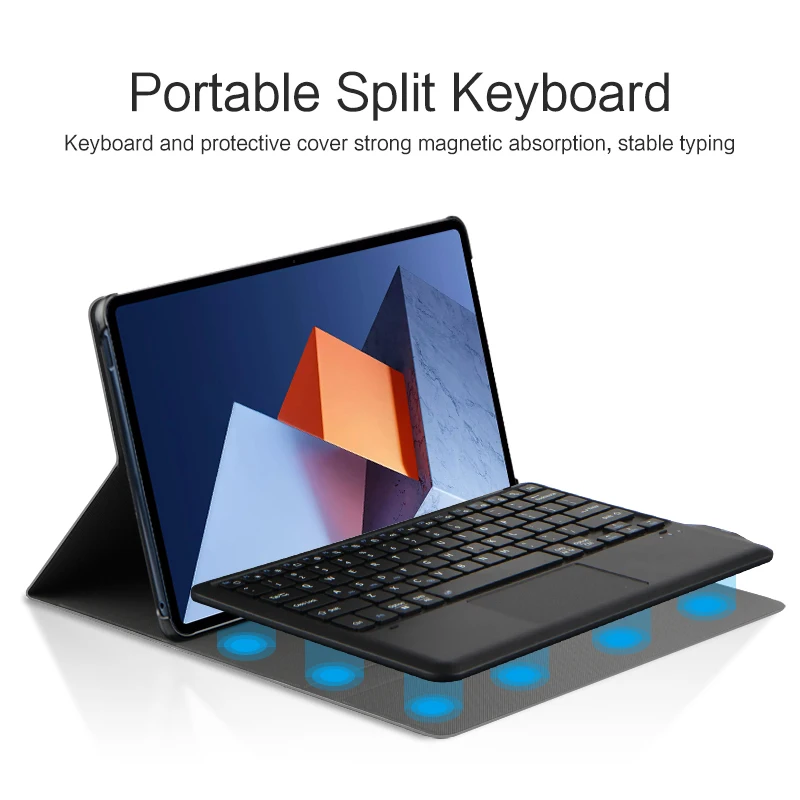 Case Cover For Huawei MateBook E 2022 DRC-W58 12.6" Tablet Wireless Bluetooth Keyboard Protective Cover With TouchPad Case Shell