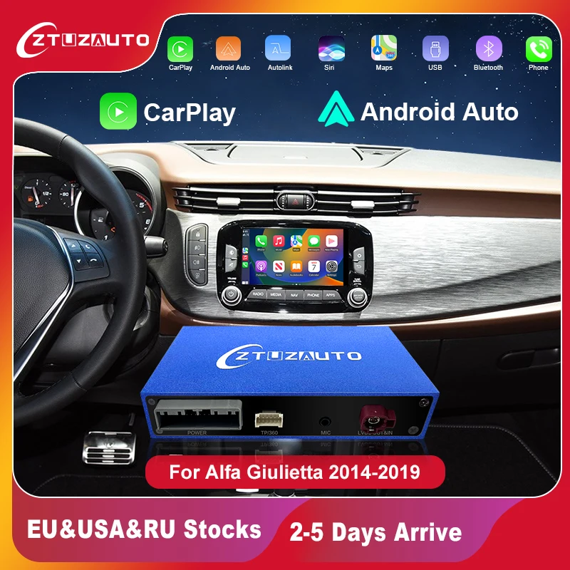 

2024 Android Mirror Link AirPlay Car Play Function Wireless Carplay Auto for Alfa Giulietta 2014-2019 model