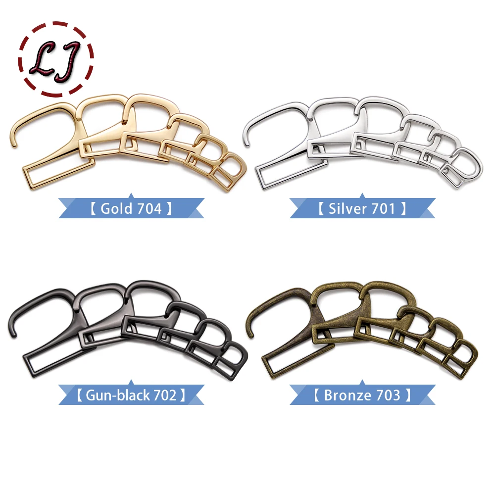 20pcs/lot Silver Gun-Black Gold Type 9 Metal Buckle Hooks Buttons for Shoes Bags Handmade DIY Accessories 8/10/12/15/20/25mm view 3