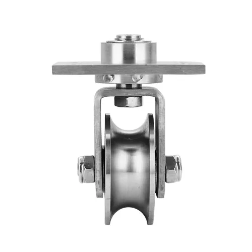 Imagen 2 del producto 304 Acero inoxidable V U H en forma de Omni-rueda polea Universal accesorios de puerta deslizante rodillos de riel de tierra