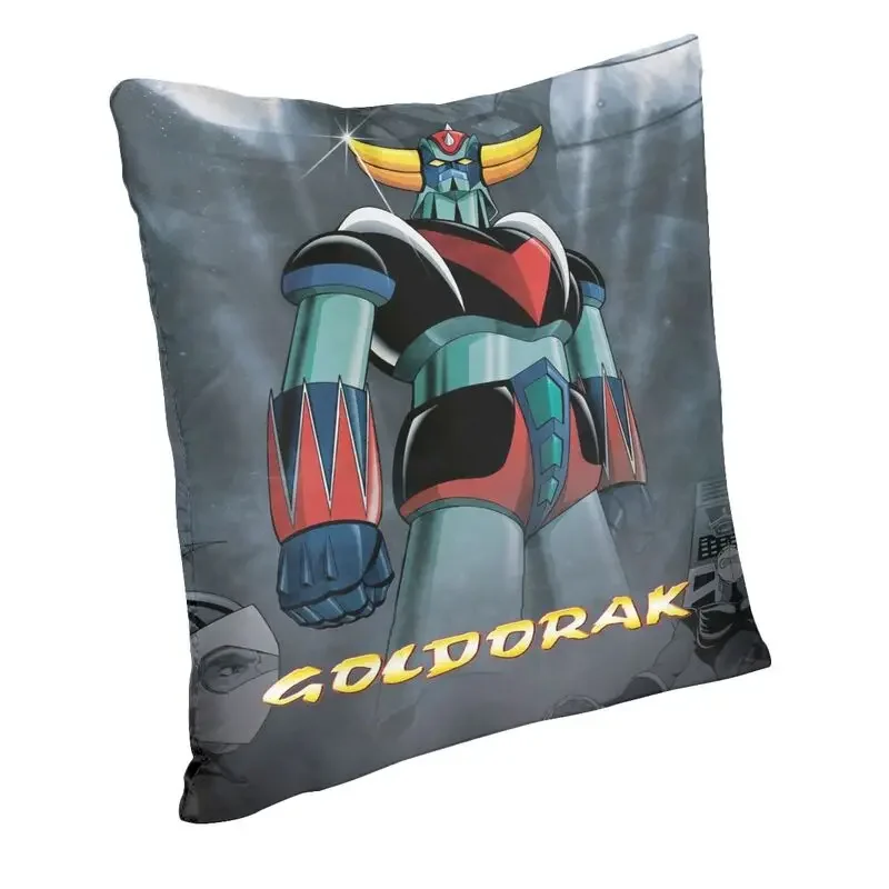 Goldorak Grendizer Pillow Case for Sofa Anime UFO Robot Goldrake Luxury Cushion Cover Square 3D Printing Custom Pillowcase