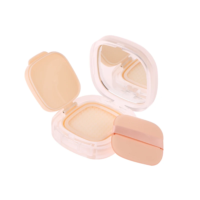 صندوق وسادة هوائية فارغ محمول 15 جرام مع حاوية مستحضرات تجميل منتفخة مع مرآة إسفنجية لبودرة كريم أساس BB