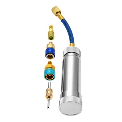 1 Set R1234YF/R134A AC Oil Injector Kit With Low Side Quick Couplers & 1/4