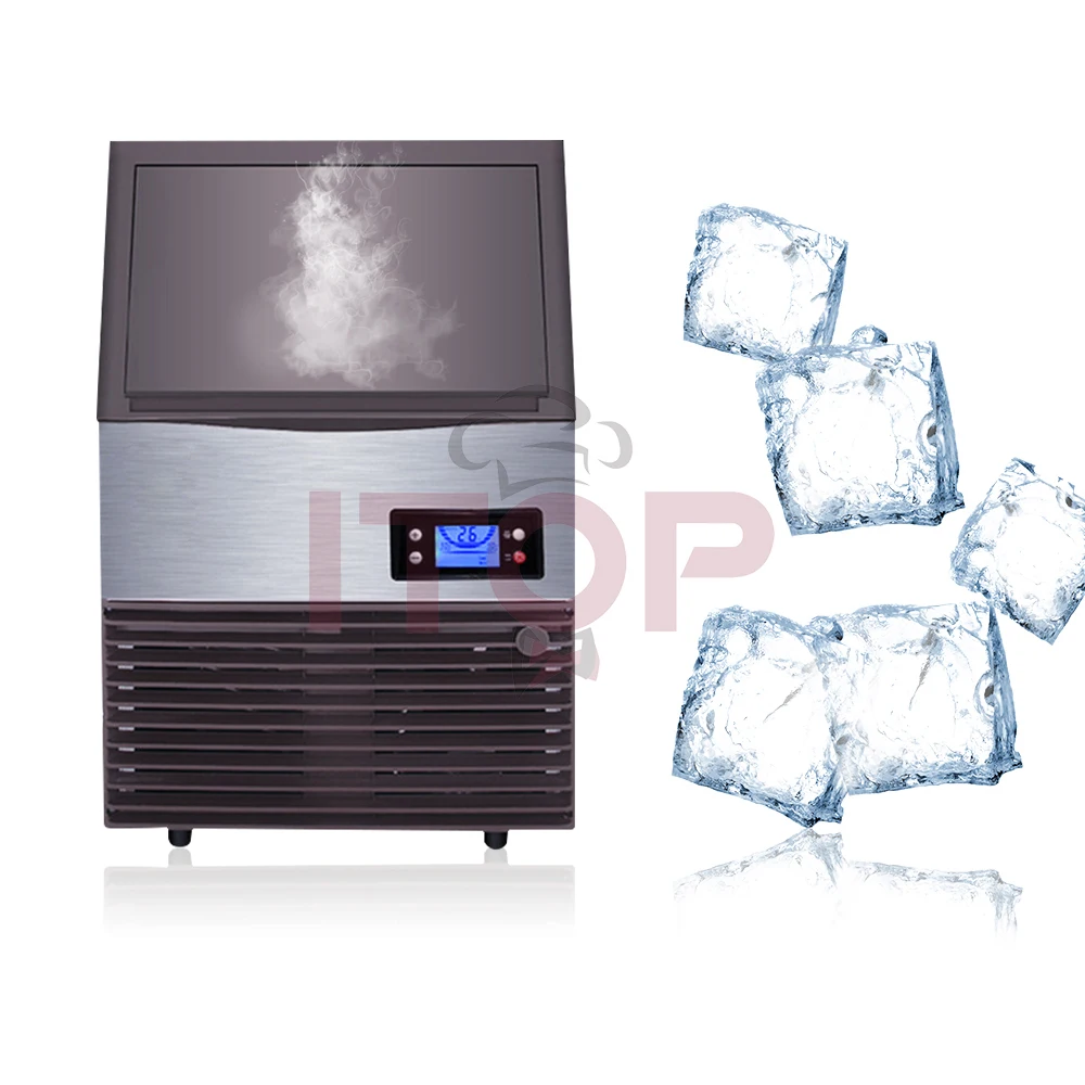 Máquina de fabricación de hielo OEM, equipo de fabricación de hielo de 485W, sistema de Control automático, 60KG/24H, gran oferta de China