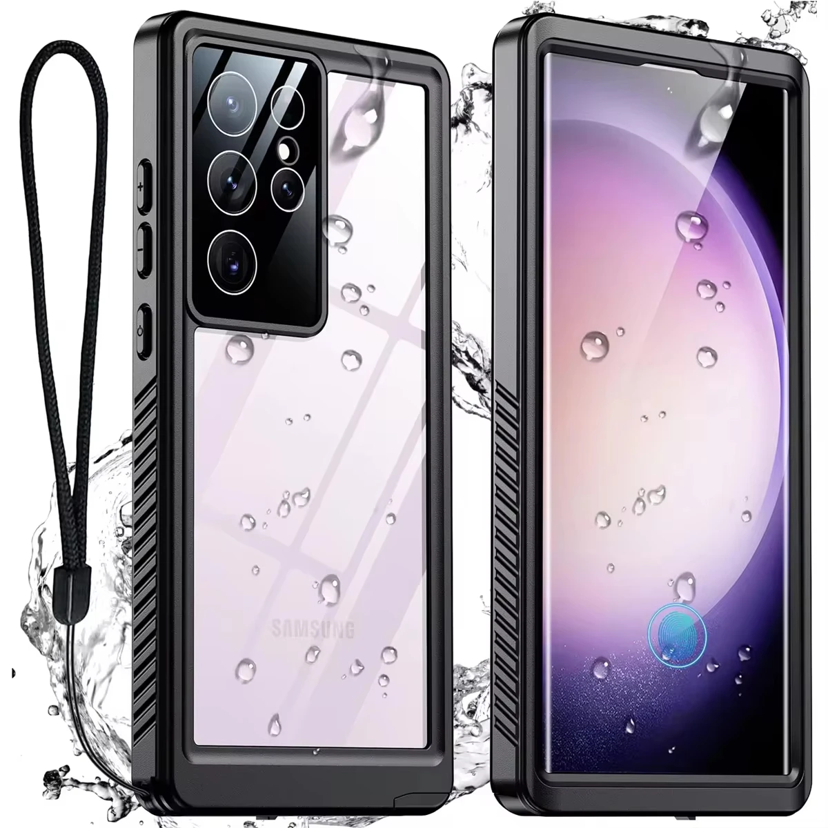 

IP68 Shellbox Waterproof Case For Samsung Galaxy S22 S24 S21 S23 Ultra FE A54 A14 5G Metal Aluminum Swimming Phone Luxury Cover