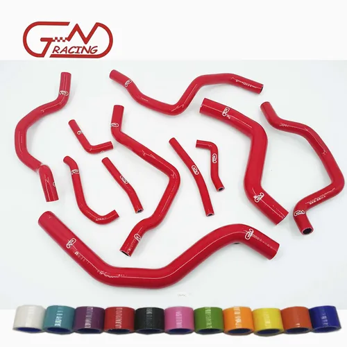 Imagen 2 del producto Mangueras de calentador de radiador de silicona, compatible con Lancer Evolution EVO 7 8 CT9A 4G63T 2001-2005