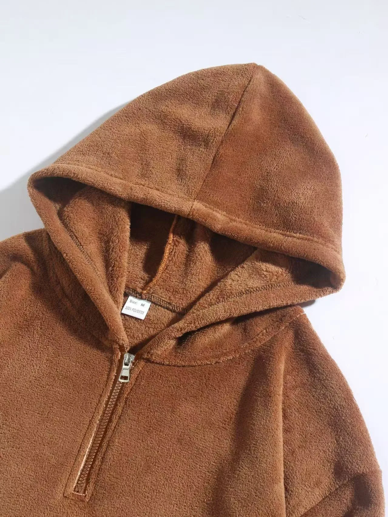 2025, Winter-Herren-Hoodie, Sporthose, einfarbig, warm, winddicht und kältebeständig, Sport-Set aus Wolle, lässiges Sport-Set, zweiteiliges Set – Detail 22