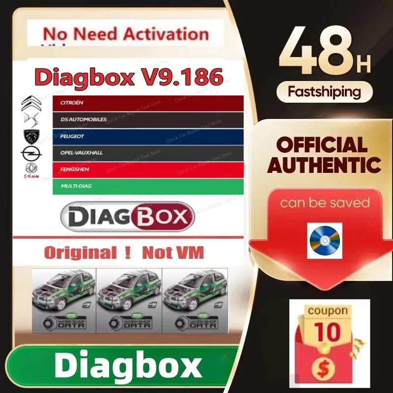 

2025 V9.96 9.91 8.55 9.68 Diagbox Car Diagnosis Software for Peugeot Citroen Multi-Language Fully Functional Newest Version