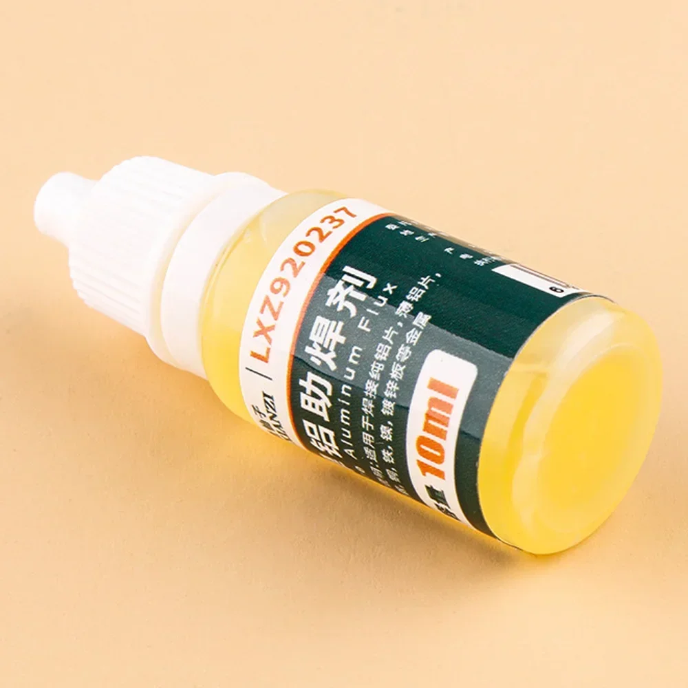 10ml/Bottle No-clean Liquid Flux Welding Oil for Pure Aluminum/Stainless Steel/Copper Multifunctional Metal Solder Odorless