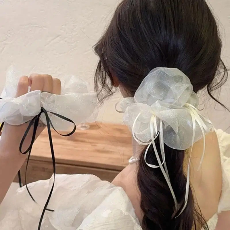 

Корейский Sle Ballet Wind Me, резинка для волос с толстой кишкой Sa Knot, резинки для волос, держатель для хвоста, веревка для волос с шариковой головкой