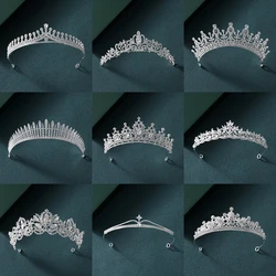 Itacazzo Bridal Headwear Silver-color Elegant Atmosphere Noble Retro Ladies' Dancing Party Wedding Tiara
