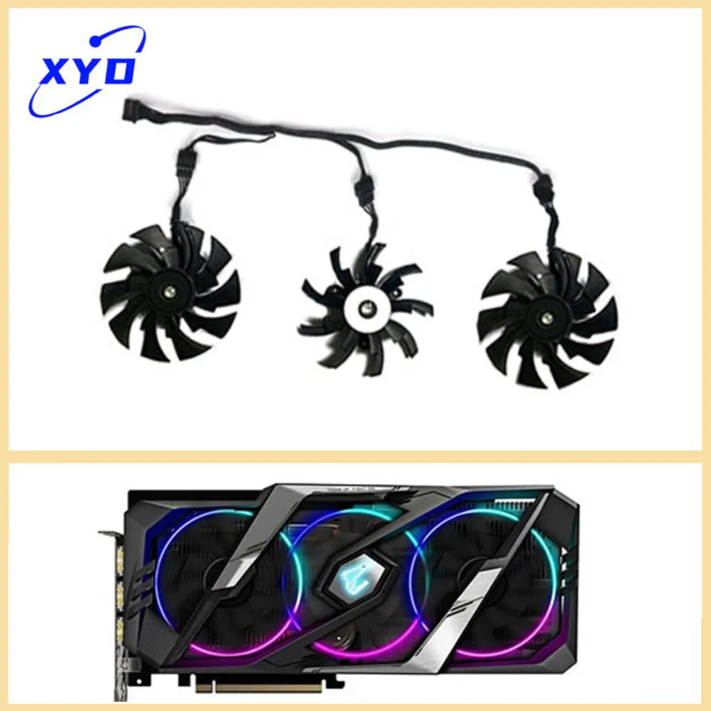 

NEW 95mm PLD10015B12H Cooling Fan Replacement for GIGABYTE Aorus Geforce RTX 2060 2070 2080 Ti Super 8G Graphics Card Cooling