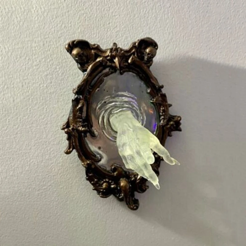 Mirror Ghost Wall Plaque Mirror Ghost Wall Sculpture Spectrum Hand Ghost In The Mirror Wall Plaque Wall Plaque Decoration