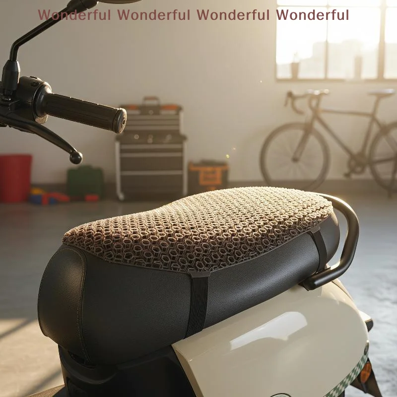Breathable PE Net Motorcycle Summer Seat Pad Universal Sunproof Heat Insulation Cushion 1PC for All Motorbike Models