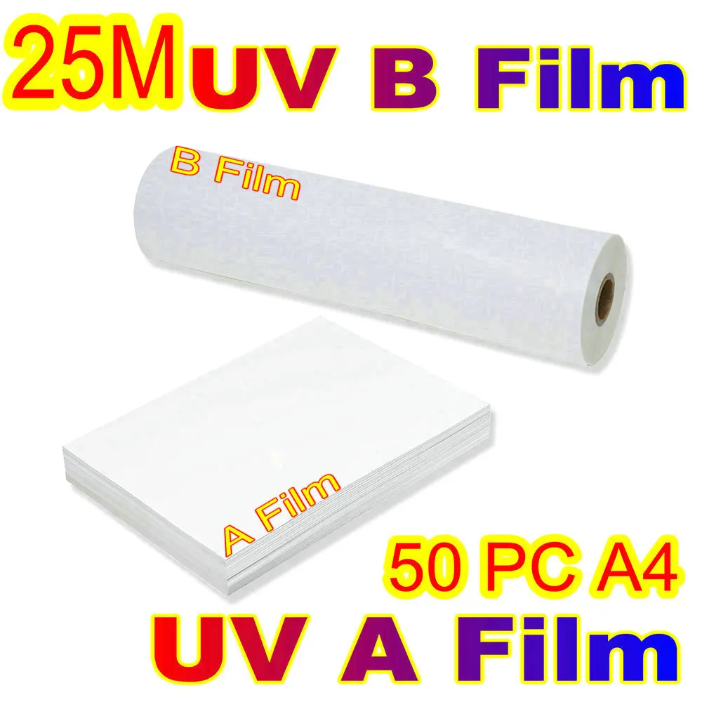 A4 A3 UV DTF Film AB Film Pack UV Transfer Film UV Printing Film Magic UV Direct To Film Phone Case Metal Wood Glass Printing