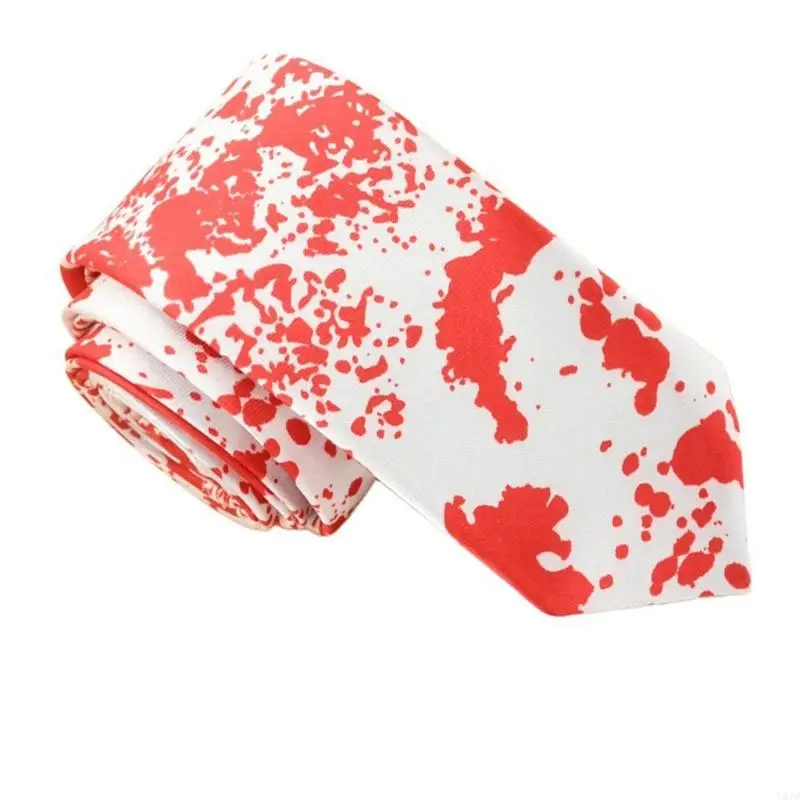 Y5JD MEN MEN'S HALLOWEEN موضوع NECKTIE لمناسبة المهرجان مناسبة ناعمة من البوليستر المقاوم للبوليستر