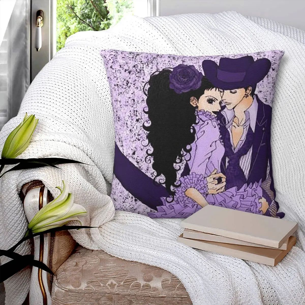 Love Anime Paradise Kiss Square Pillowcase Cushion Cover Pillow Case Throw Pillow Cover for Home Sofa Living Room