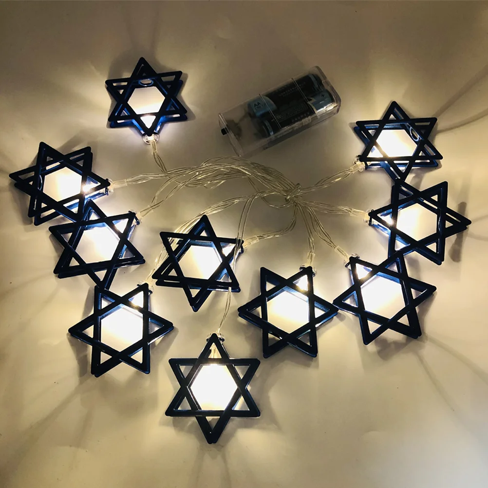 Hanukkah Decoration Star of David String Hanukkah Supplies Festival String Lights String Lights