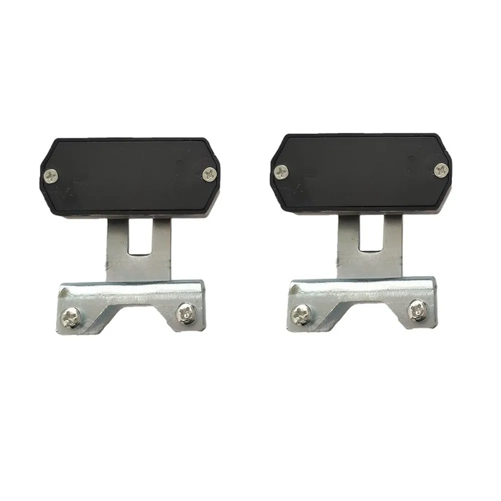 2 Pack Magnetic Limit Switches Metal Black For Sliding Gate Door Opener Automation System With Mounting Brackets Normally Open