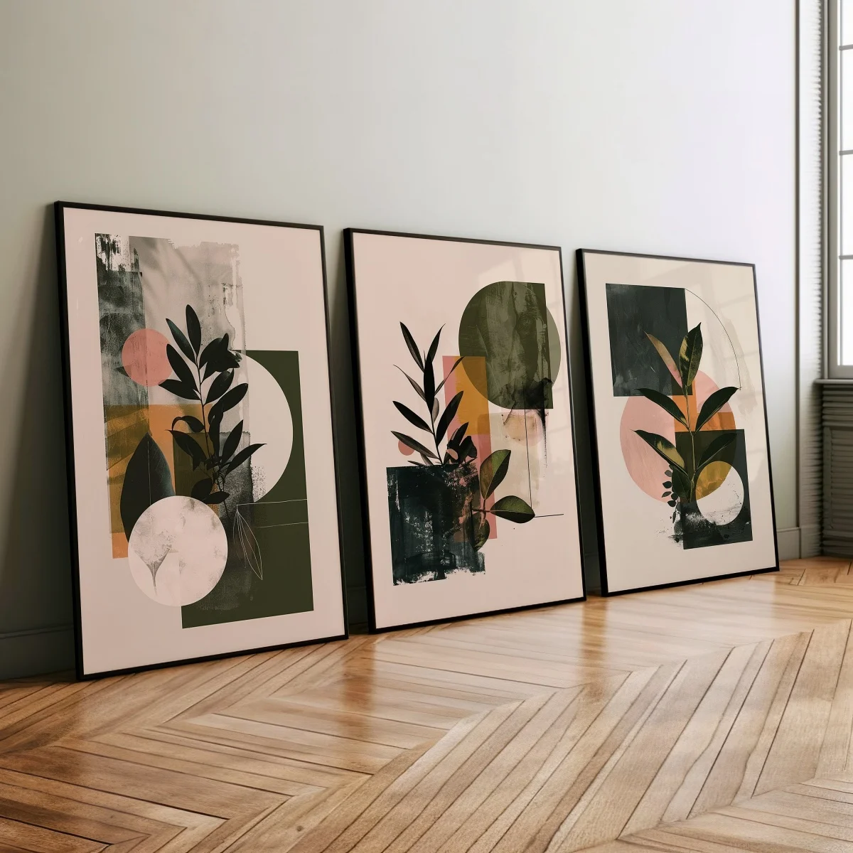 Abstract Canvas Set - 3pcs/set Boho Geometric Abstract Canvas Prints