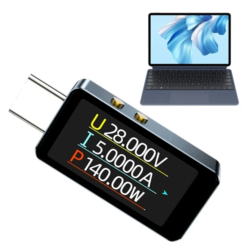 New Portable USB Type C Tester With Real Time Voltages And Current Readout For Battery Performances Analysis