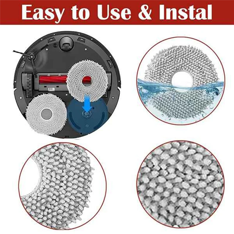 BAAN-10 pezzi per Roborock Qrevo Edge/Qrevo Curv accessori per aspirapolvere accessori ultra durevoli efficienza di pulizia migliorata