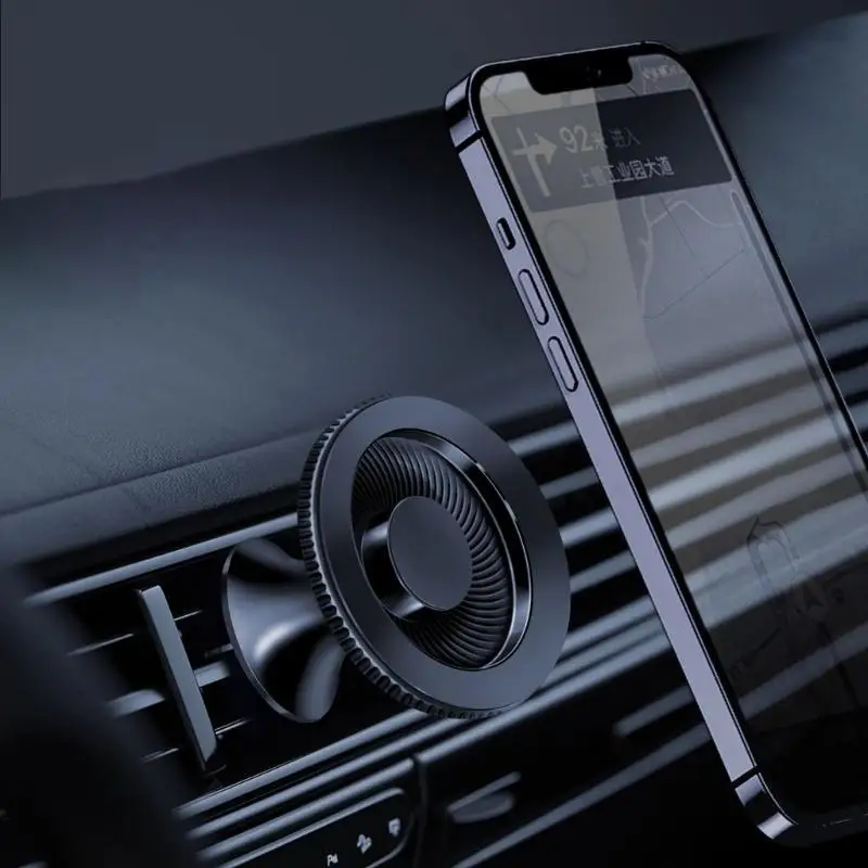 652F ผู้ถือโทรศัพท์รถยนต์อเนกประสงค์ที่เชื่อถือได้ Car Vent Mount ขาตั้งโทรศัพท์แม่เหล็กทนทานเหมาะสำหรับโทรศัพท์ 12-15