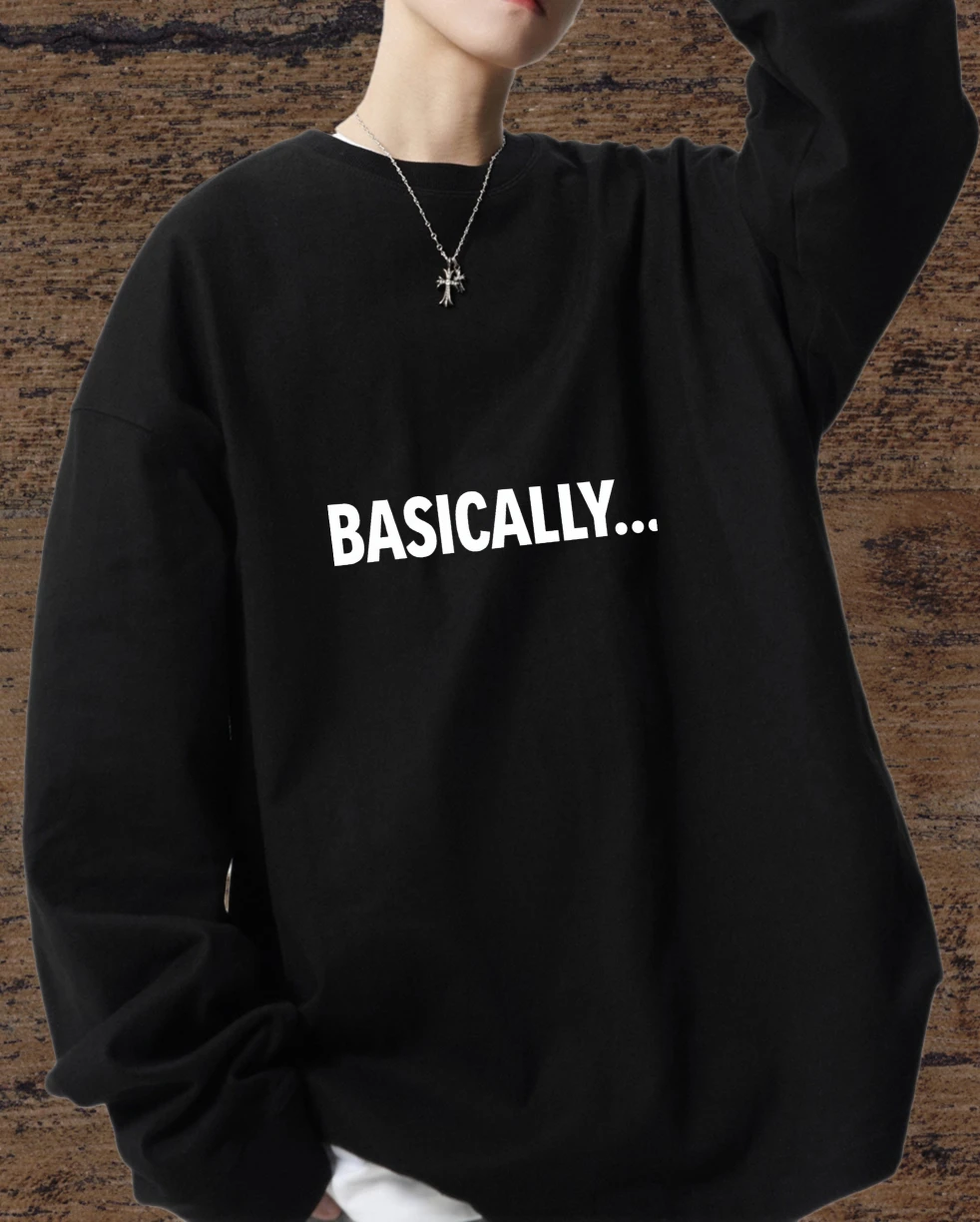 

T shirt for men autumn Harajuku Breathable Long sleeves Graphic tee Basically... Football Crewneck Printed t shirt Bsketball Y2k