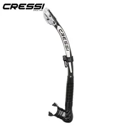 Cressi ALPHA ULTRA Dry Silicone Snorkel Diving Snorkeling Silica Gel flexible Breathing Tube Scuba Swim Equipment